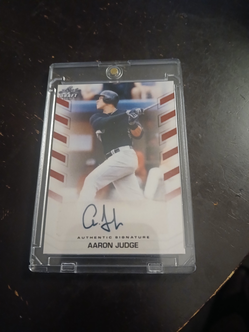 Leaf Aaron Judge Autographed Facsimile  Not Orignal - White/Black/Red